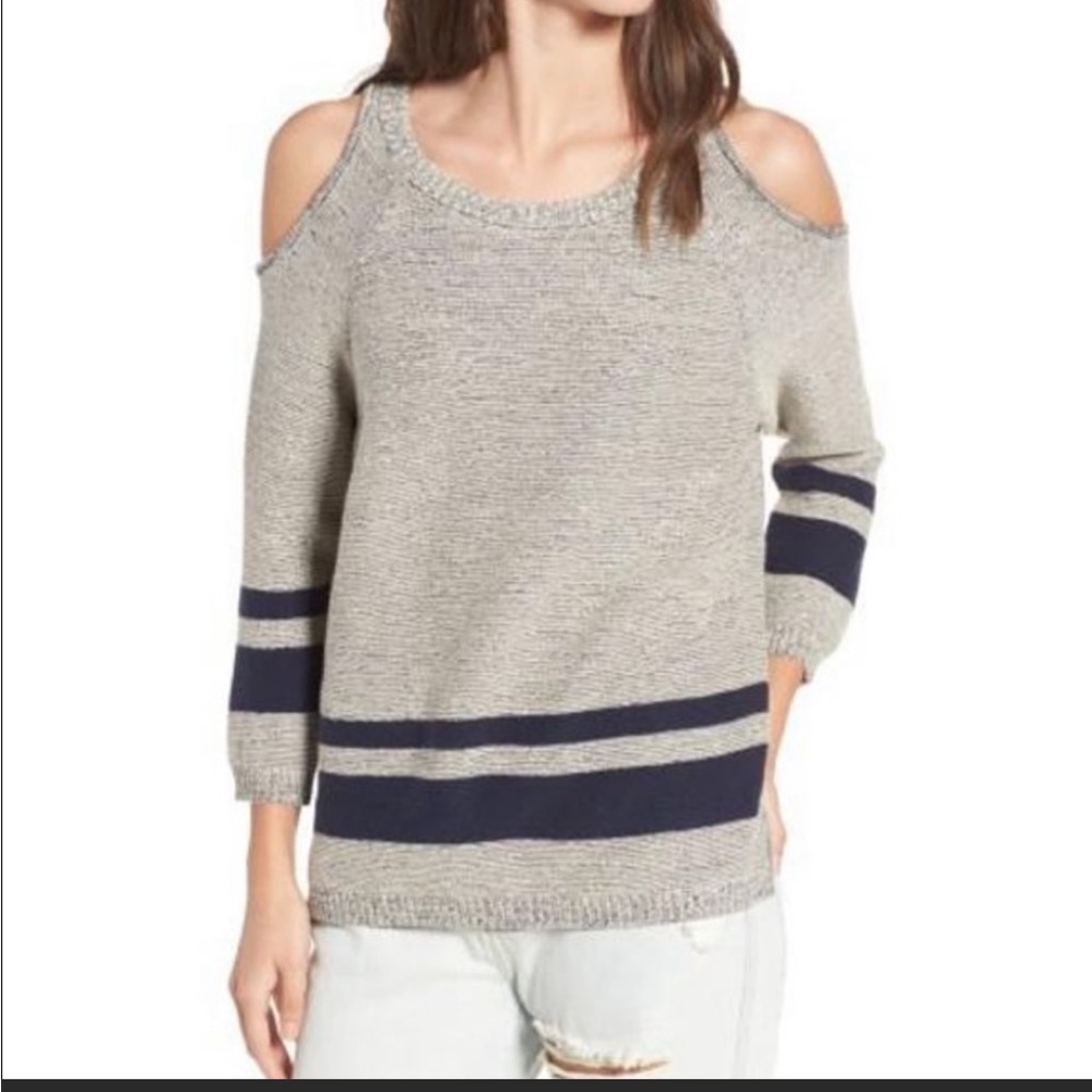 RVCA Cold Shoulder Sweater SZ M